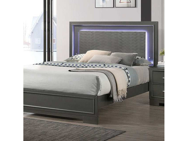 Alison Dark Walnut Eastern King Bed