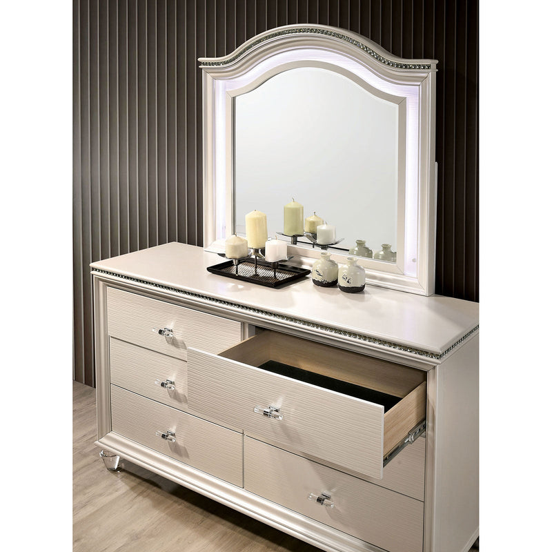 Allie Pearl White 4 Pc. Twin Bedroom Set