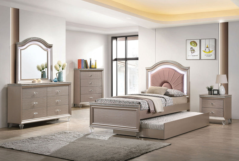 Allie Rose Gold 4 Pc. Twin Bedroom Set