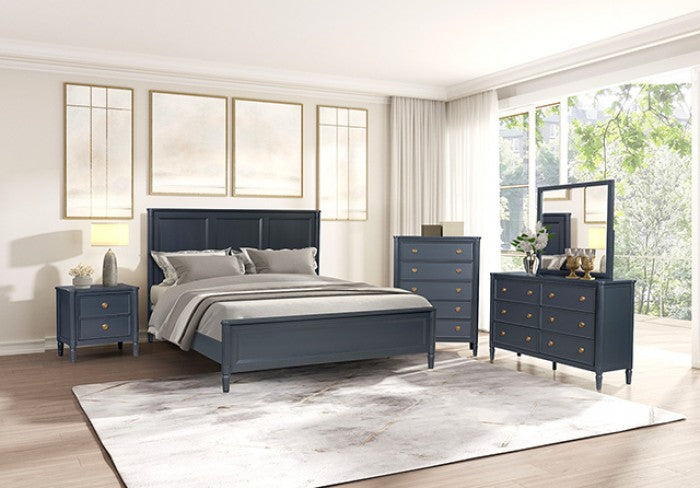 Altamira Malta Blue Eastern King Bed