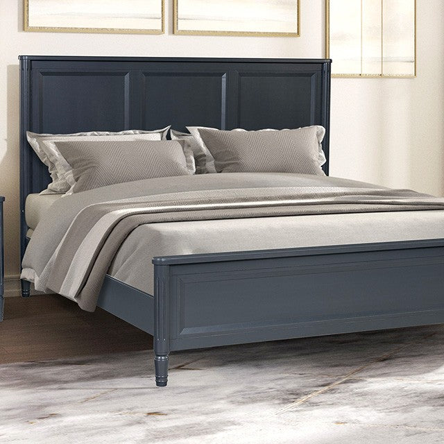 Altamira Malta Blue Queen 5 Piece Bedroom Set w/Chest (N2)