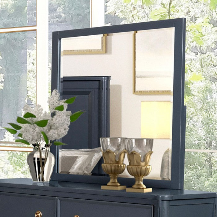 Altamira Malta Blue Queen 5 Piece Bedroom Set w/Chest (N2)