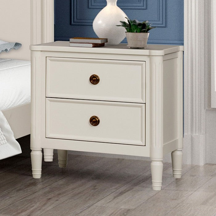Altamira White Queen 5 Piece Bedroom Set w/2 Nightstands