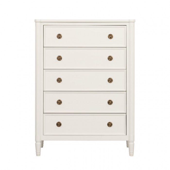 Altamira White Queen 5 Piece Bedroom Set w/Chest (N2)