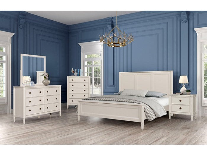 Altamira White Queen 5 Piece Bedroom Set w/Chest