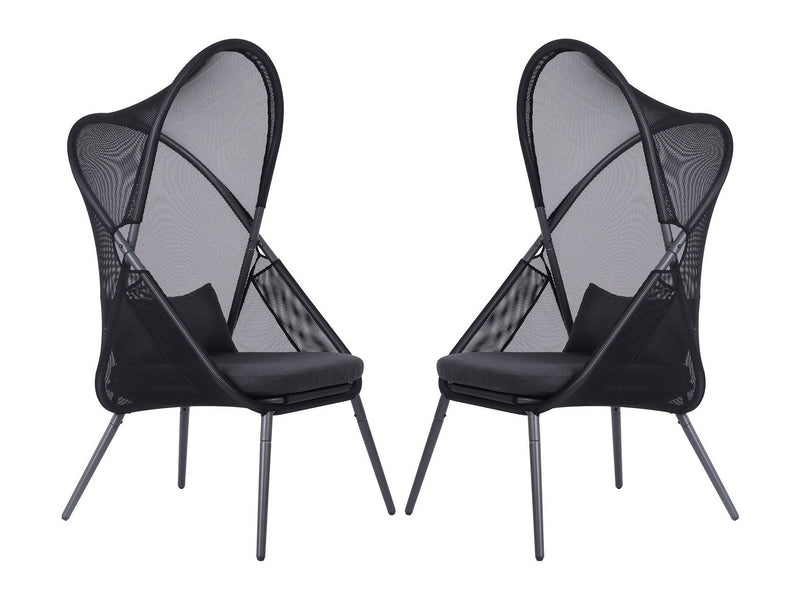 Alverta Black Outdoor Chair