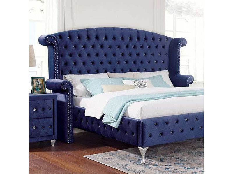 Alzir Blue Queen Bed