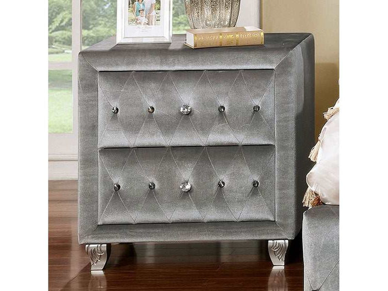 Alzir Gray Nightstand