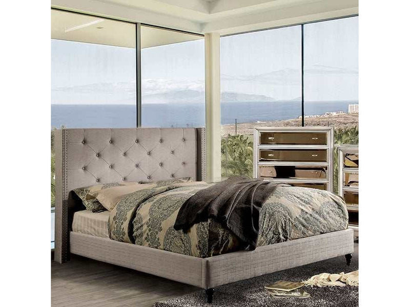 Anabelle Warm Gray Eastern King Bed