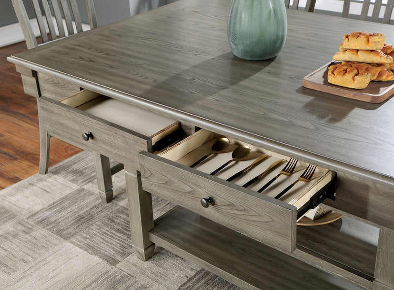 Anaya Gray/Light Gray 7 Pc. Counter Height Table Set
