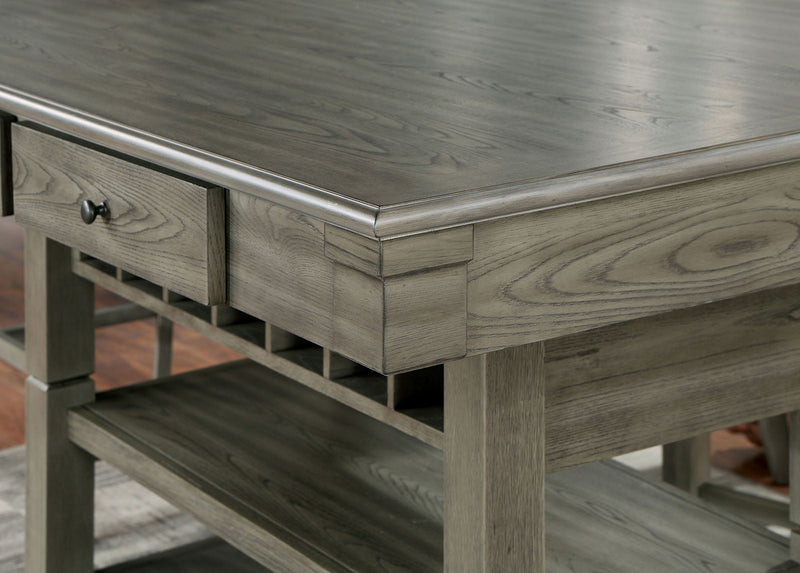 Anaya Gray/Light Gray 7 Pc. Counter Height Table Set
