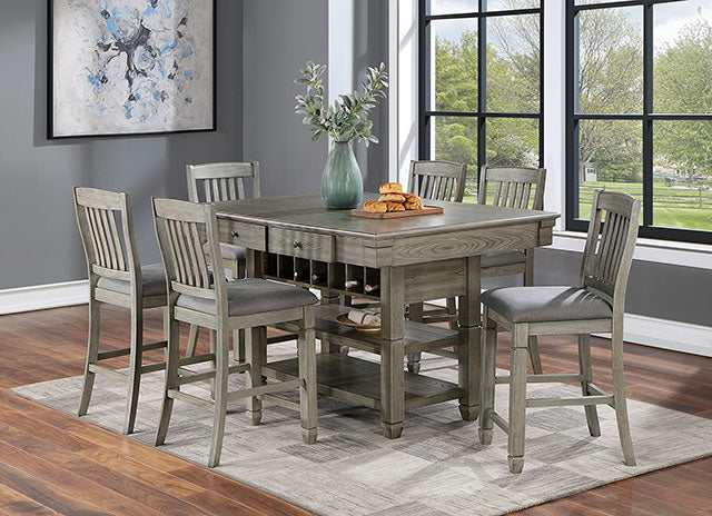 Anaya Gray/Light Gray Counter Height Chair (Set of 2)/Lt.