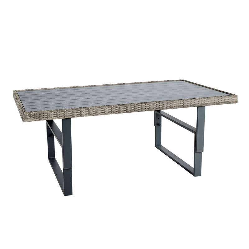 Antigua Gun Metal/Brown/Gray 4 Piece Patio Set