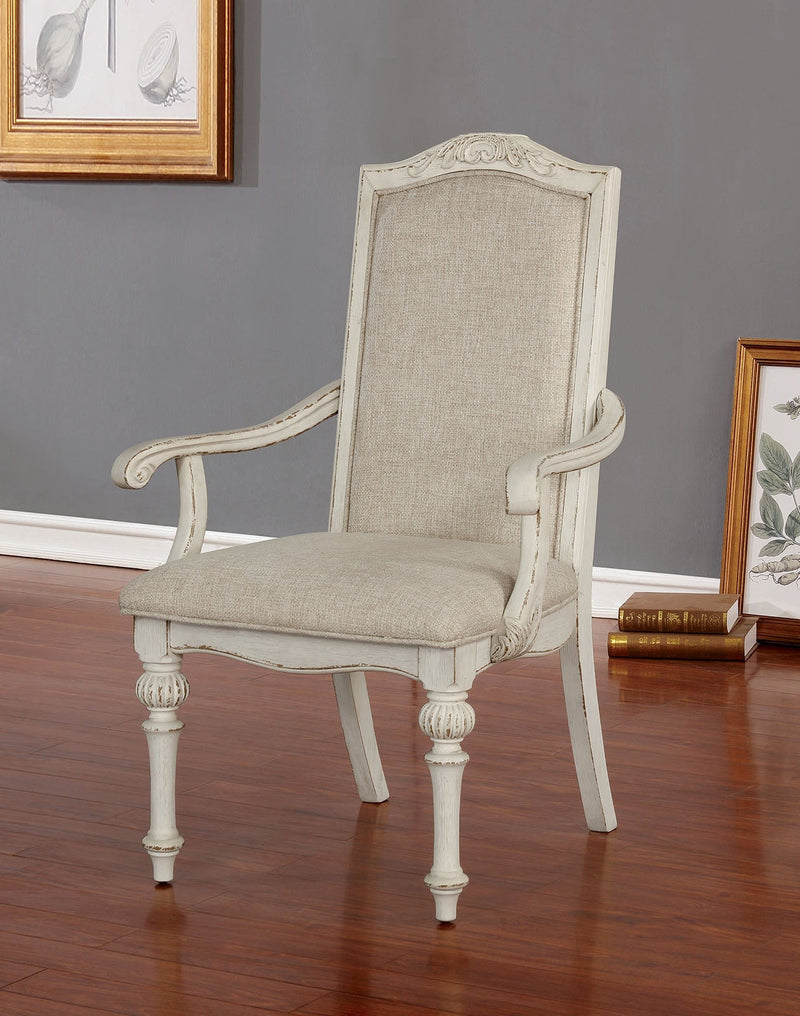 Arcadia Antique White 9 Pc. Dining Room Set