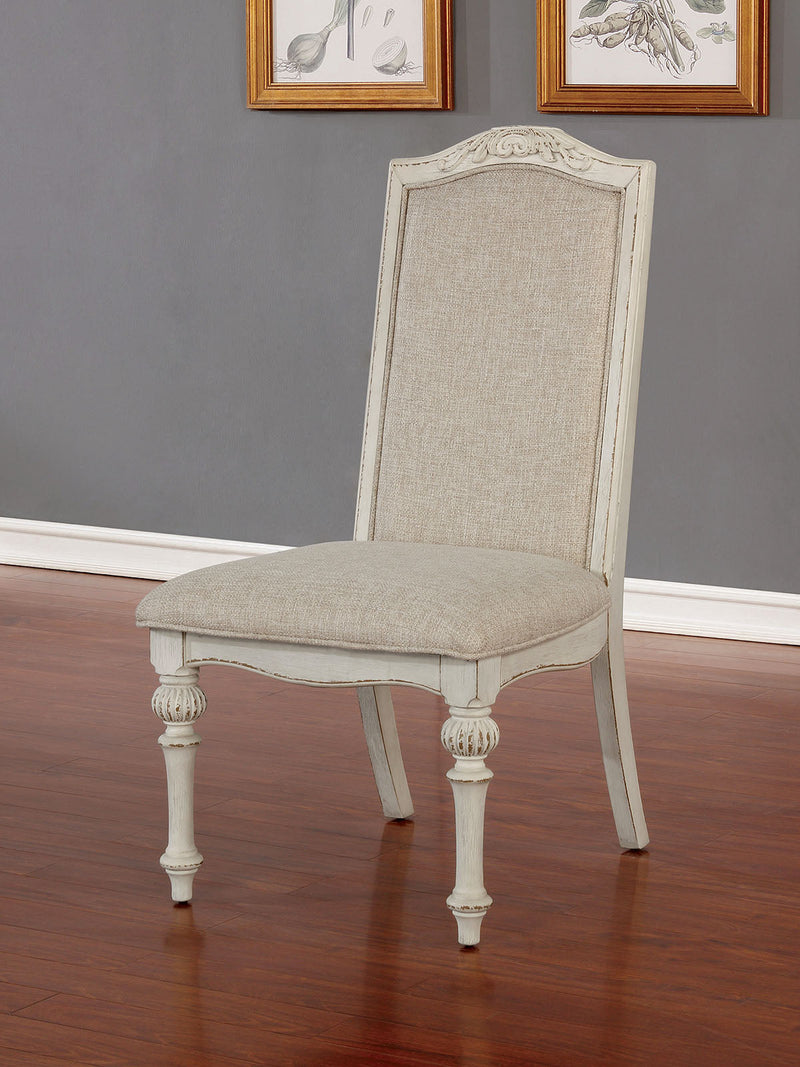 Arcadia Antique White 9 Pc. Dining Room Set