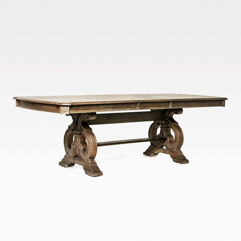 Arcadia Rustic Brown Dining Room Set / 9pc