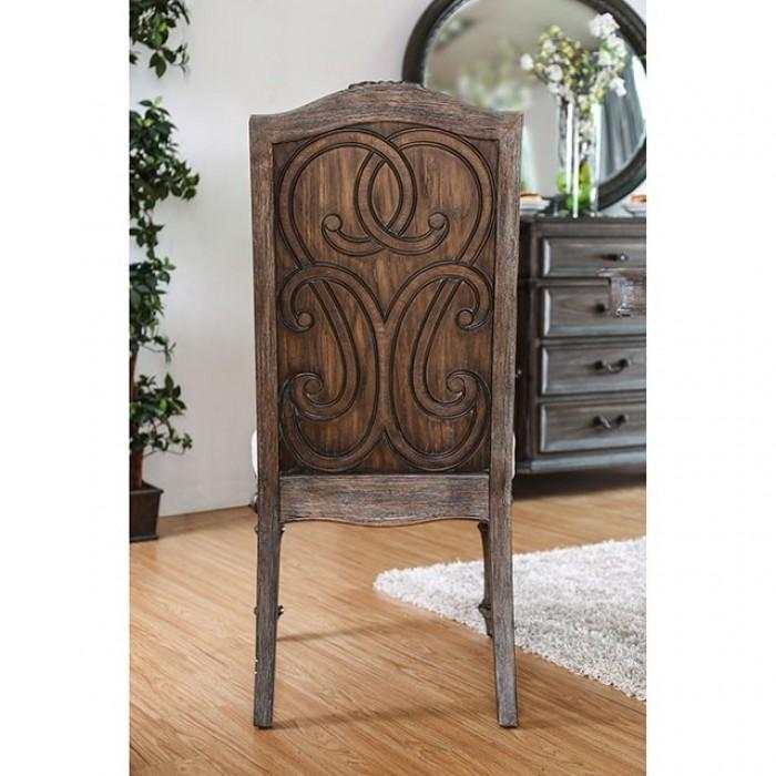 Arcadia Rustic Brown & Ivory Armchair (Set of 2)