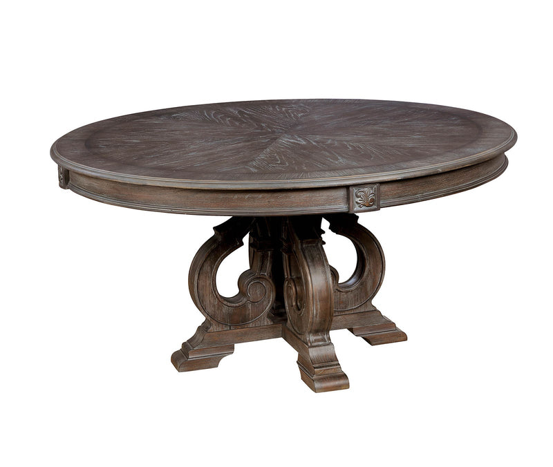 Arcadia Rustic Natural Tone/Ivory 5 Pc. Round Dining Room Set