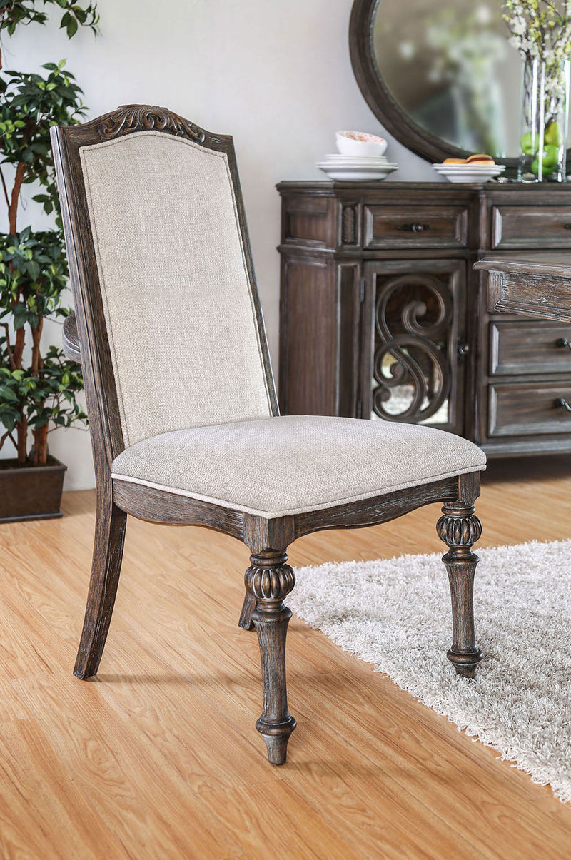 Arcadia Rustic Natural Tone/Ivory 5 Pc. Round Dining Room Set