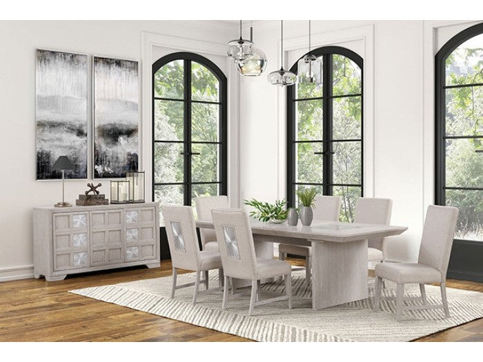 Argenthart Light Gray Dining Chair (Set of 2)