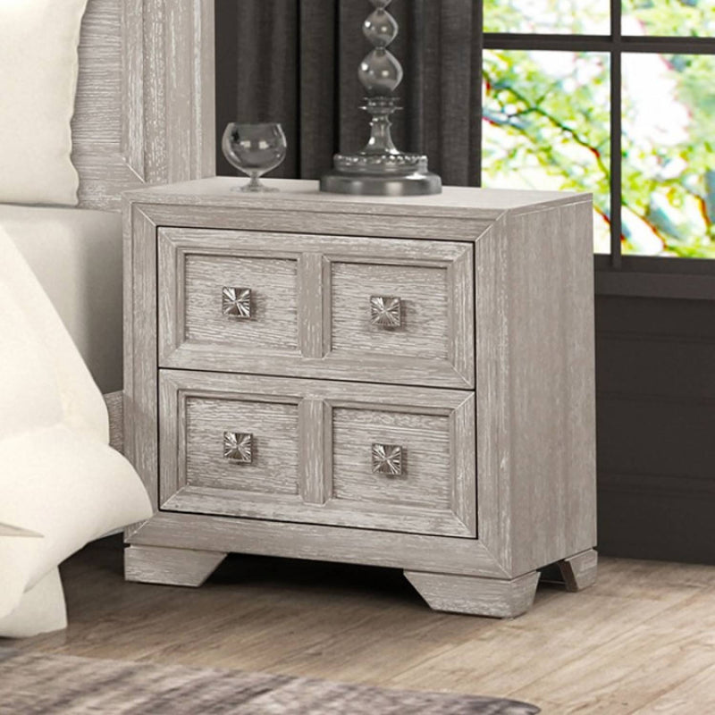 Argenthart Light Gray Queen 5 Piece Bedroom Set w/Chest