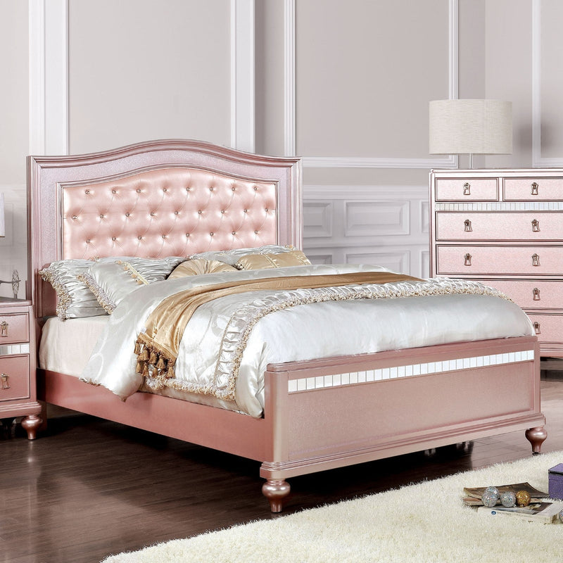 Ariston Rose Gold 4 Pc. Queen Bedroom Set