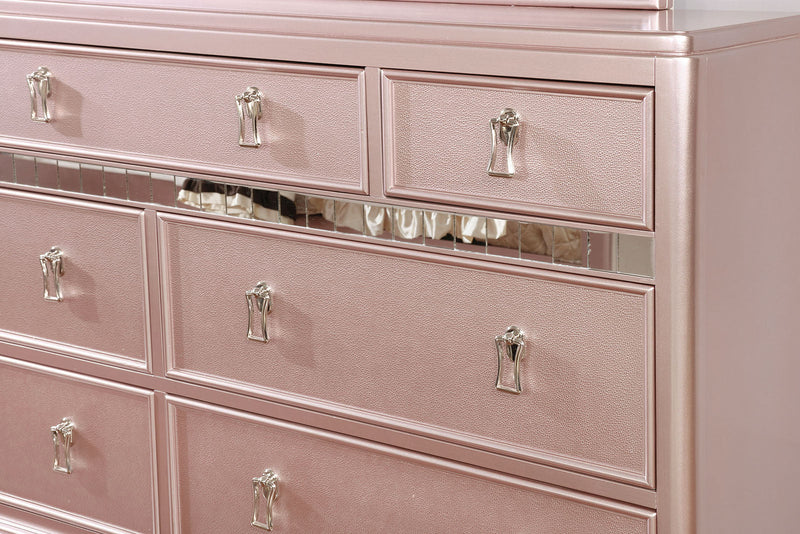 Ariston Rose Gold 4 Pc. Queen Bedroom Set