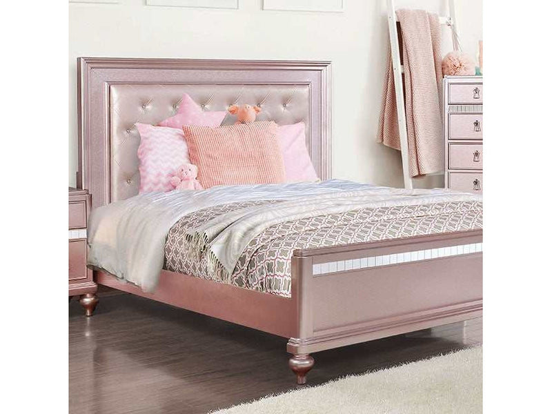 Ariston Rose Gold Queen Bed