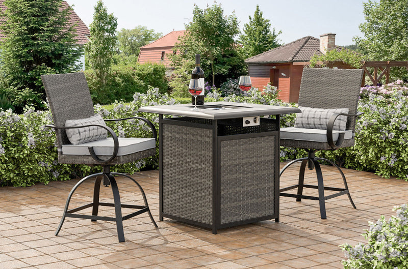 Arosa Black/Gray Outdoor Counter Height Table