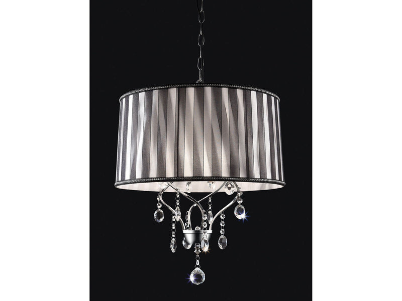 Arya Black/Chrome Ceiling Lamp
