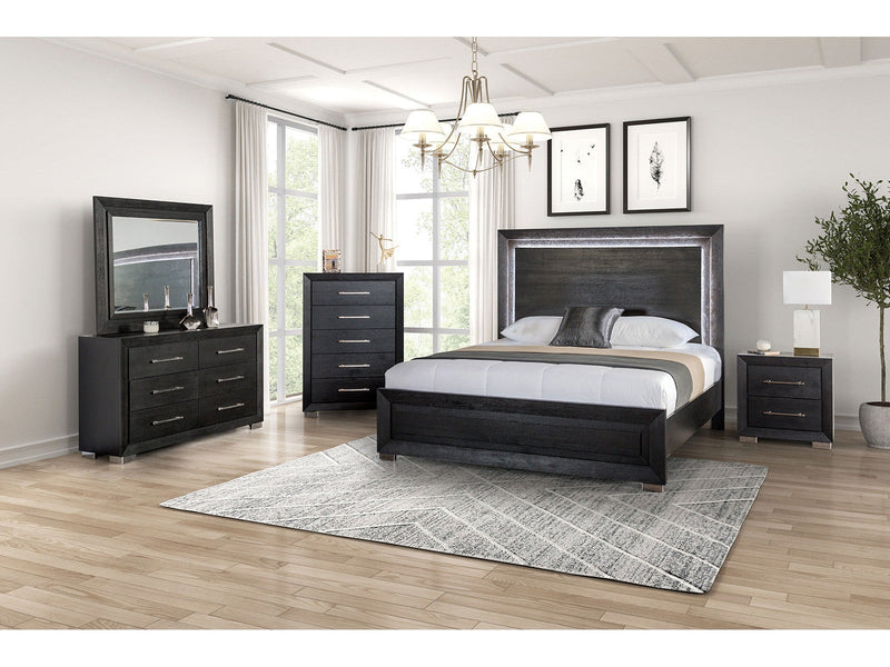 Ashbourne Black Eastern King Bed