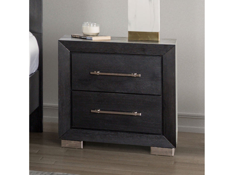 Ashbourne Black Nightstand
