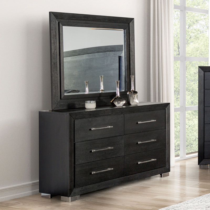 Ashbourne Black Queen 5 Piece Bedroom Set w/Chest