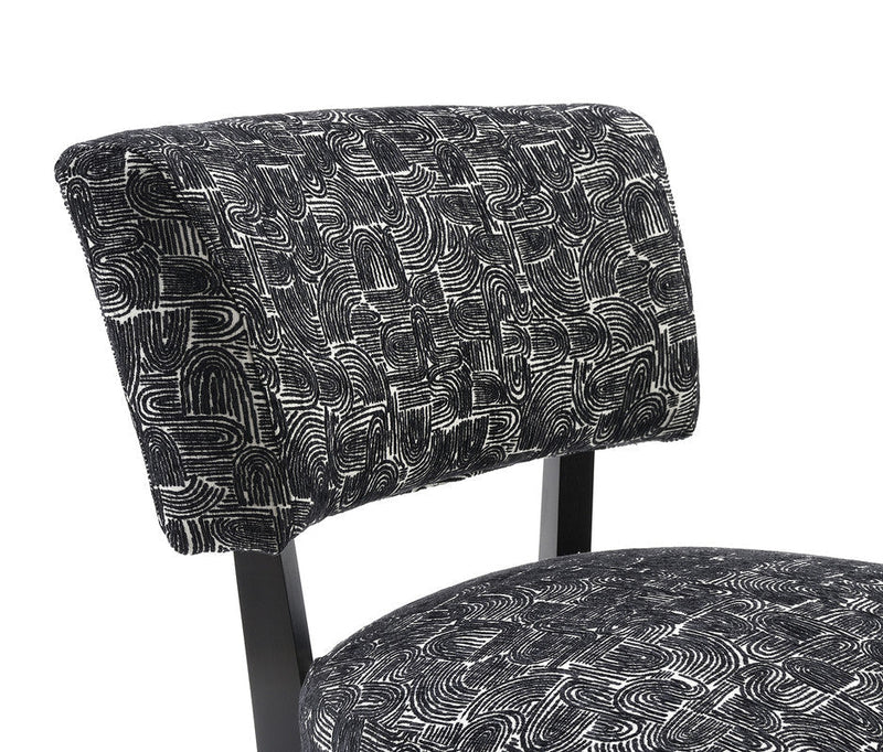 Aveni Black Accent Chair