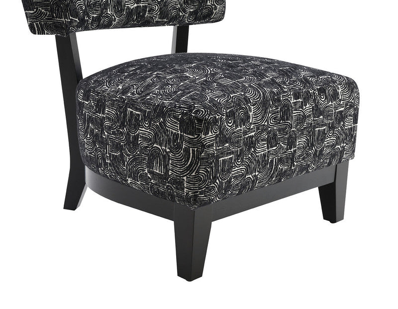 Aveni Black Accent Chair