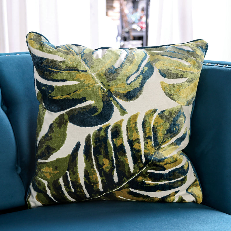 Azuletti Dark Teal/Apple Green Sofa & Loveseat