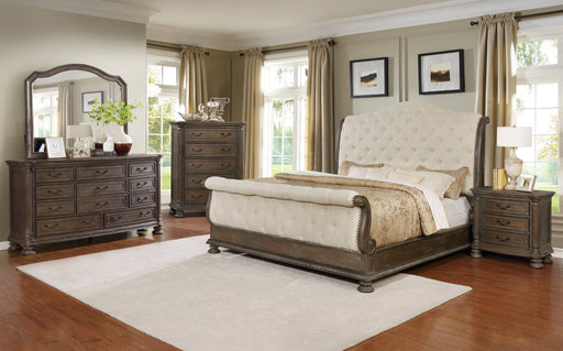 Amber Rustic Brown Bedroom Set