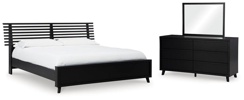 Danziar Slat Panel Bed Bedroom Set