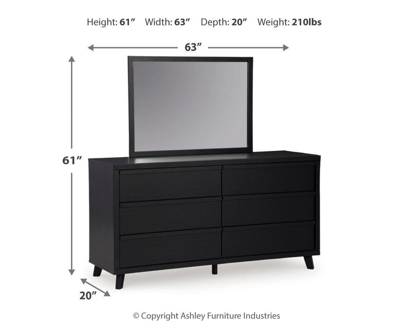 Danziar Slat Headboard Bedroom Set