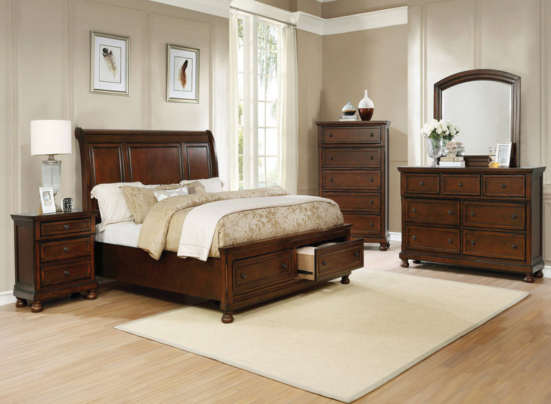 Chesmont Brown Cherry Bedroom Set