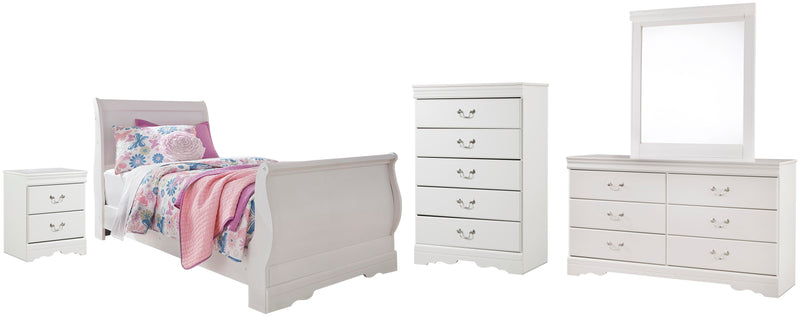 Anarasia Sleigh Bed Bedroom Set
