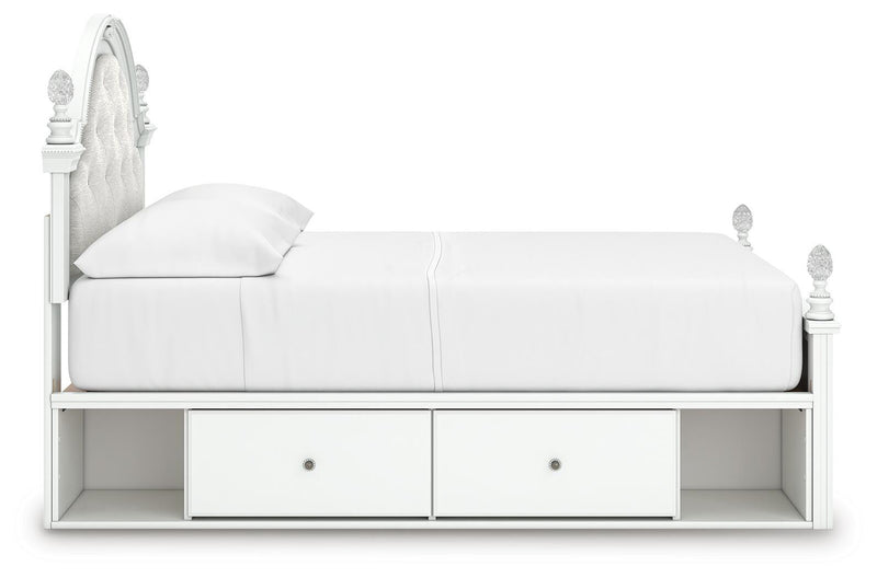 Maylilly Upholstered Panel Storage Bed