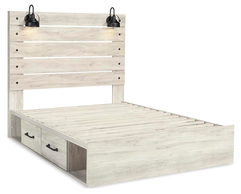Cambeck Panel Bed with 2 Storage Drawers
