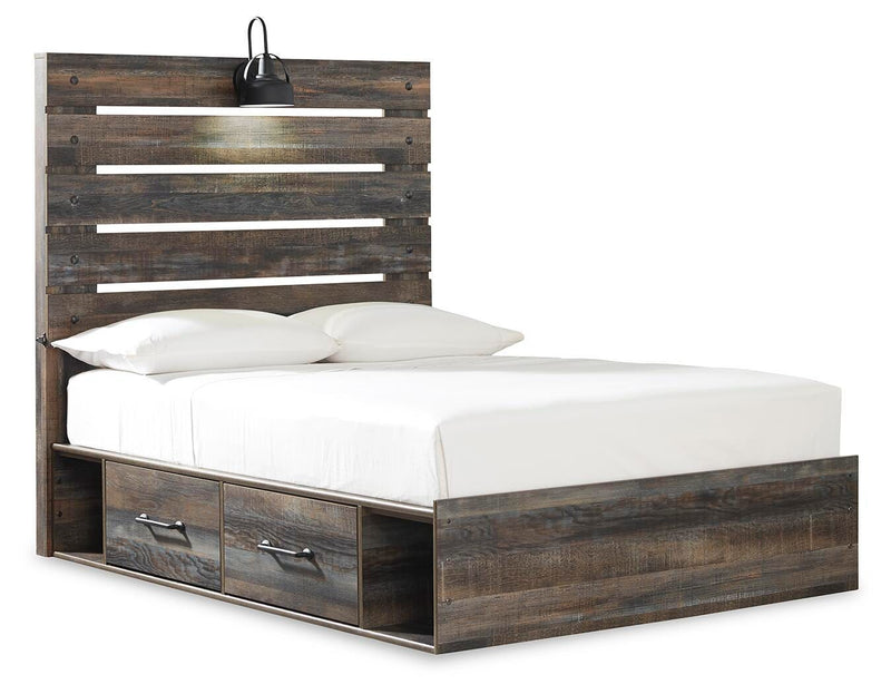 Drystan Panel Bed with 4 Storage Drawers