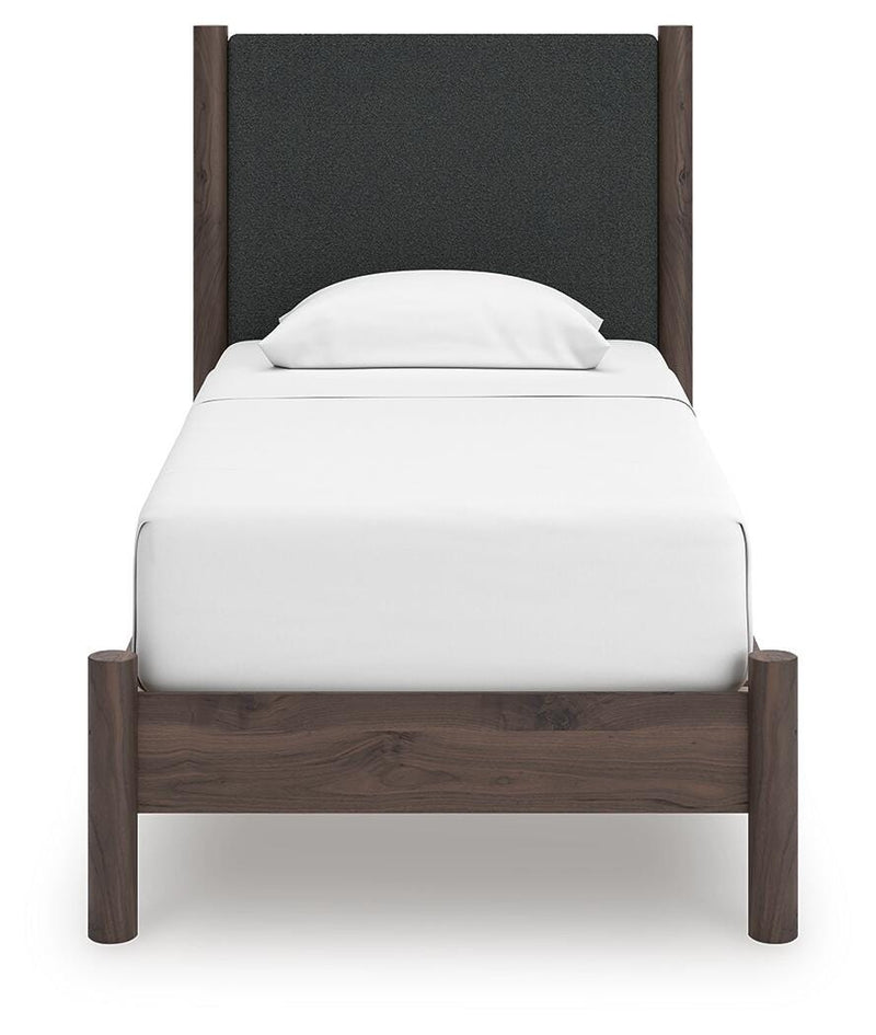 Pamytta Upholstered Panel Platform Bed Bedroom Set