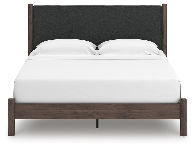 Pamytta Upholstered Panel Platform Bed Bedroom Set