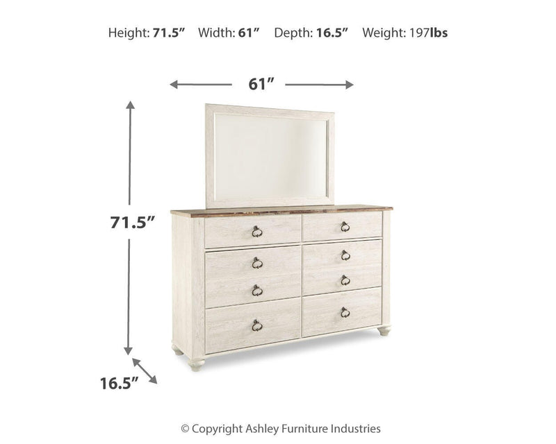 Willowton Panel Bed Bedroom Set