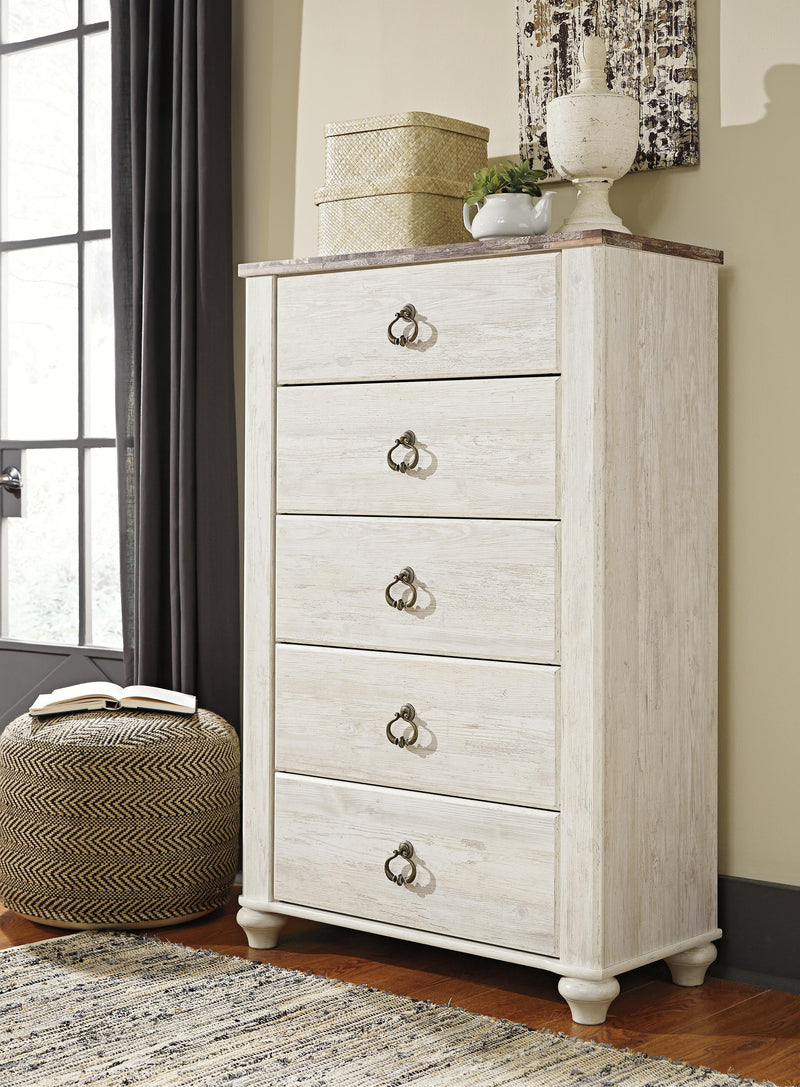 Willowton Sleigh Bed Bedroom Set