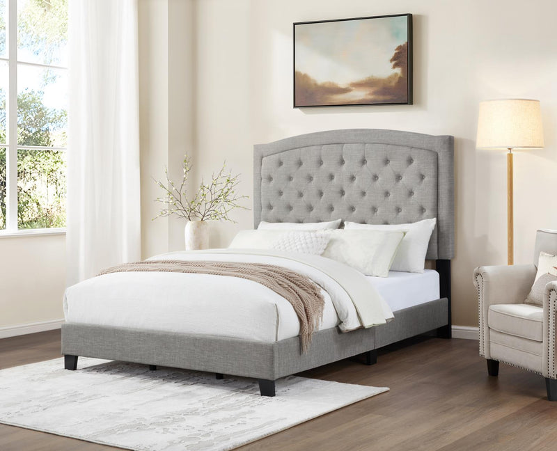 Adam Light Gray Bed Frame