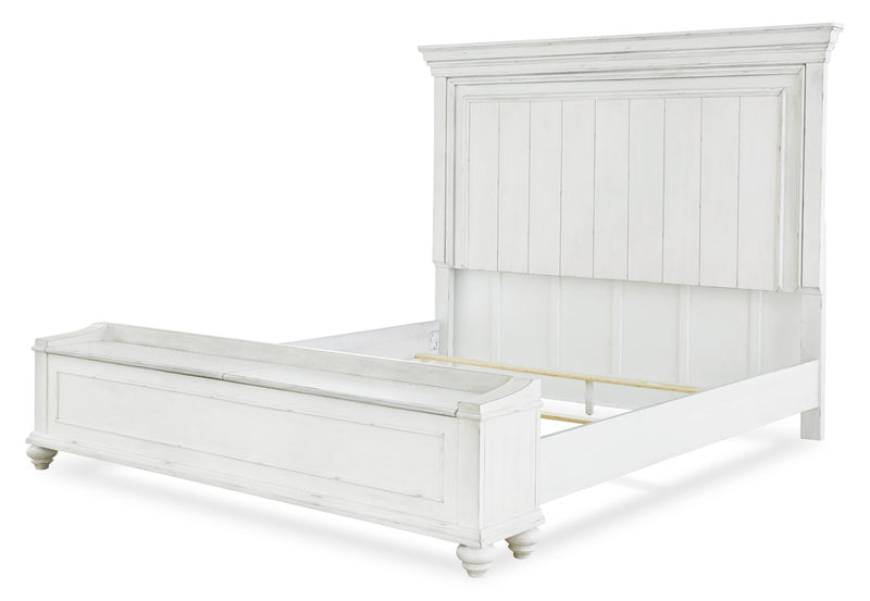 Kanwyn Panel Bed with Storage Bench